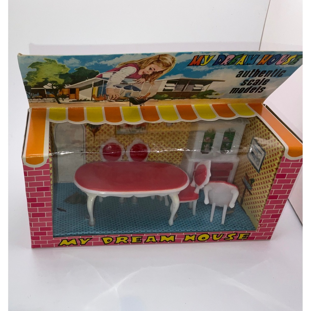 Vintage My Dream House Authentic Scale Models Dollhouse Furniture 6 Room Sets - Picture 6 of 7